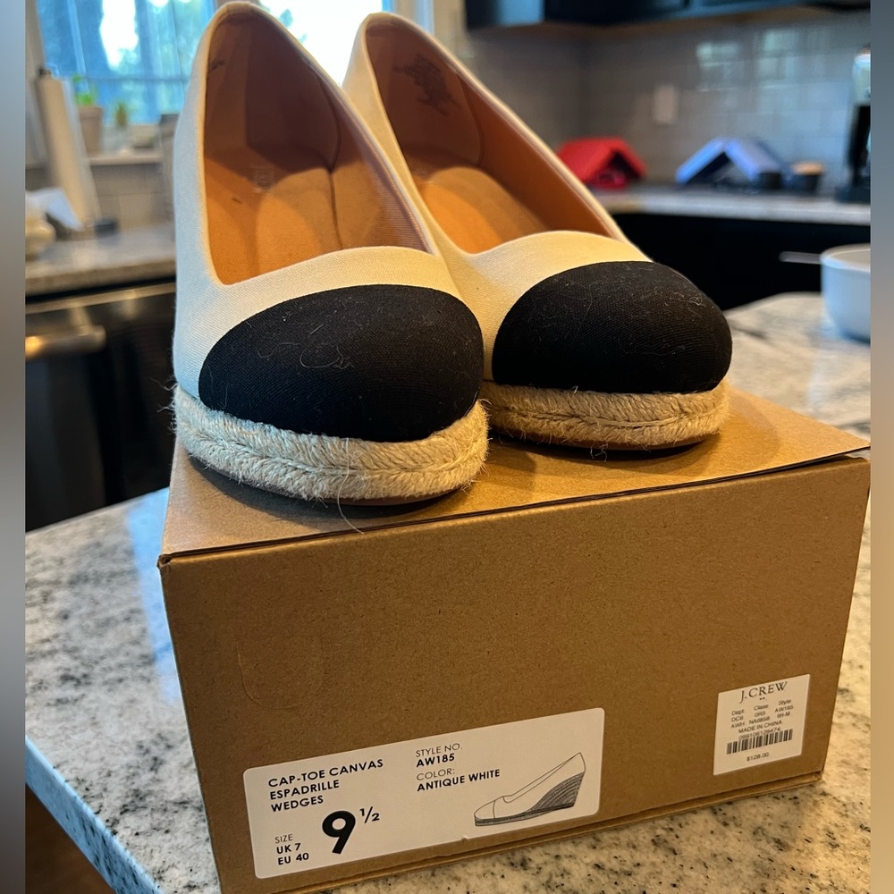 J.Crew wedges. Worn once and in great condition!
